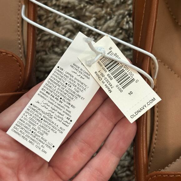 NWT Old Navy City Loafers - Cognac Brown - Women's size 10 - Picture 11 of 12